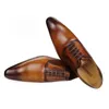 Chaussures Oxford faites à la main pour hommes, chaussures de mariage faites à la main, personnalisées, peuvent être personnalisées, noir ou marron, différentes couleurs, cuir véritable