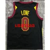 All embroidery 0# LOVE black stripe basketball jersey Customize men's women youth add any number name XS-5XL 6XL Vest