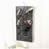 Wall Door Hanging Storage Bag Double Side Underwear Bra Socks Sorting Closet Wardrobe Home Organizer Boxes & Bins