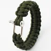 Cobra PARACORD BRACELETS KIT Bracelet de survie d'urgence militaire Bracelets porte-bonheur Boucle U unisexe