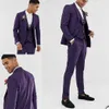 Groom Мужская свадьба смокинга 3 шт. Мужские брюки Blazer подходит для выпускного вечеринка Пальто Официальные наряды одежды (куртка + жилет + брюки)