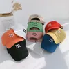 Barn baseball keps baby tillbehör till barn hattar kepsar söta baseball cap hip hop tjejer pojke hattar mössor m brev broderade 2-8y