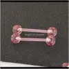 Andra 10pcspack ringindustriella skivstång tunga piercingcrystal kul näs öronnippel läpp piercing kropp smycken kzo9 evgnl