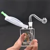 New 10mm female box Glass Ash Catcher oil rig water bong pipe for smoking with silicone hose and oil bowl
