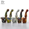 Silikon Bong Tabacco Pipe Silikon Vattenpipor Rök med Glasskål Fantastisk Sherlock Dab Rig