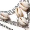 Gioielli Summer Shell Bridal Bracciale Cappella Bracciale Beach Sexy Gamba sexy Accessori per la caviglia d'argento.