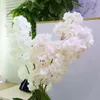 Decorative Flowers & Wreaths Artificial Silk Sakura Pink Cherry Blossom Plastic Branch For Wedding Home Store Decoration White Fake S