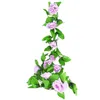 Decorative Flowers & Wreaths 2.4M Artificial Green Leaf Garland Rose Flower Plant Vine Fake Leaves DIY Hanging Decoration String Home Werddi