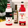 Christmas Decorations Santa Claus Gift Bags Wine Bottle Cover Xmas Dinner Party Table Snowman Bag Decoration LYX171