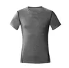 Mäns Snabbtorkande Sport t-shirts Tights Kortärmad Basketball Training Compression Stretch Tees Running Andningsbar Fitness T-shirt