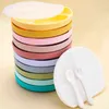 Fashion Baby Silicone Plate Kids Bowl Plates Keep Fresh With Lid Divided Dinner Plate Waterproof and Heat Insulation Kids Tablew G1210