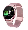 Q8 OLED Bluetooth Smart Watch Rostfritt stål Vattentäta bärbara enheter Smartwatch Arvur Män Kvinnor Fitness Tracker Sleep Mon4191855