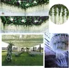 12pcs wisteria konstgjorda blommor hängande krans vinstockar rotting falska blommor silke blommor för hem trädgård bröllop dekoration