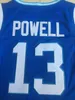 Hommes NCAA Seton Hall Myles Powell 13 Maillots de basket-ball universitaire Bleu Blanc Université Cousu Chemises S-XXL