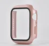 Full Protection iWatch Case with GLASS Screen Protector for for Apple iwatch Series 7/6/5/4/3/2/1 Full Coverage 38 40 42 44mm 41mm 45mm Watch Glass Cover PC Hard Bumper