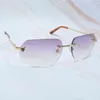 2023 Designerbrille Modell Panther Tint Sun Summer Randlose Damen- und Herrenbrillen R3ZK Sonnenbrille