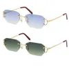 Vente de lunettes de soleil sans monture vintage piccadilly irrégulières sans cadre coupe diamant lentille lunettes mode rétro design avant-gardiste uv400 couleur claire lunettes décoratives