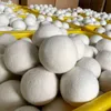 Secador de lã Bolas de lavandaria Produtos reutilizáveis ​​amaciador de tecido natural reduzido reduz lavanderias estáticas Bola limpa ajuda as roupas secas em lavanderias mais rápido