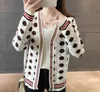 Pulls pour femmes de luxe bébé couronne broderie pull noir piste à manches longues femme tricot pull pull vêtements de noël