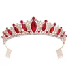 Crystal Bridal Tiaras Crown With Combs Rhinestone Pageant Diadema Collares Princess Headpieces Bröllopshår Tillbehör