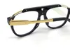 Klassiska män solglasögon tallrik fyrkantig ram 0936 enkel elegant retro design mode glasögon klart lins transparent glasögon