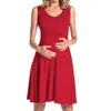 2021 Ny Fashion Maternity Dress Nursing Nightgown för amning Nightshirt Summer Modernity Dress Q0713