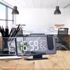 Övriga klockor Tillbehör LED Digital Smart Alarm Clock FM Radio Watch Table Electronic Desktop USB med 180 ° Tid Projektor Snooze