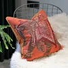 Hög precisionskudde kudde täcker jacquard elefant cojines dekorativos para soffa dekorativa kuddar kvinnor för hemma kusin kudde/dekora