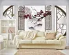 3D Mural Cinese Plum Blossom Bird Bird Auspicious Stone Pattern Mosaico TV Sfondo Soggiorno Camera da letto