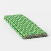 NewBiodegradowalny bambusowy słomkowy papier zielony słomki ekologiczne 25 sztuk dużo na promocji EWE5743