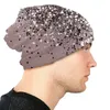 Berets Sparkling Mauve Lady Glitter Bonnet Hats Winter Ski Skullies Beanies Sparkles Hat For Men Women Knitted Warm Cap
