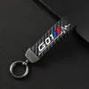 Keychains Fashion Car Carbon Fiber Leather Rope Keychain Key Ring för G01 G05 G07 G11 G20 G30 Tillbehör