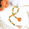 Halloween Pumpkin Wood Bead String Home Decor Houten Kralen Creatieve Hennep Touw Tassel Beaded Hanger Nordic Style Country Decoration