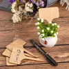 50 stks ttype bamboe plantenlabels ecofvriendelijke houten borden tags tuinmarkeringen voor zaad potten kruiden bloemen gereedschap decoraties9696005