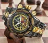 Ta obesegrad klocka som säljer hög kvalitet stora urtavla automatiska datum rostfritt stål handledsherr kvarts kvarn klockor reloj de hombre wat1501727