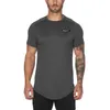 Nieuwe Merk Mens Gyms T-shirt Fitness Bodybuilding Slim Fit Mesh Tshirt Mannen Korte Mouw Workout Mannelijke Compressie Tees Tops 210421