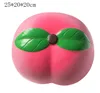 Puppets Big Squishies Toys Jumbo Strawberry Peach Watermelon Orange Squishy 25CM Super Slow Rising Squeeze Soft Scented Fruit Kids Gifts