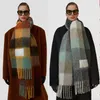 AC Uomo e donna stile generale sciarpa in cashmere coperta sciarpa plaid colorato da donna8LKY989