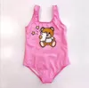 Sommer Mädchen Cartoon Bär Einteiliges Bikini Badeanzug Kinder Kleinkinder Badeanzüge Baby Mädchen Strand Bademode Kinder Schwimmen Tragen