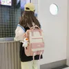 배낭 kawai preppy 여성 사탕 색 배낭 멋진 고등학교 가방 bookbag.