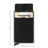 Customized Box Mini Wallet With Back Pouch Money ID Holder Slim Wallet Automatic up Bank Card Case