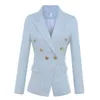 Kış High-end Profesyonel kadın Takım Elbise Ceket Rahat Kruvaze İnce Bayanlar Blazer Mizaç Ofisi 210527