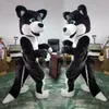 Halloween Husky Husky cão mascote traje de alta qualidade cartoon pelúcia animal anime tema caráter adulto tamanho Natal carnaval fantasia vestido