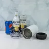 Enfriador de lata de sublimación 4 en 1 de 16oz, vaso recto, aislador de lata de acero inoxidable, botella aislada al vacío, aislamiento en frío