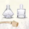 Bil parfymflaska luft freshener diffusor hängande hänge eterisk olja doft tom glasflaskor packning