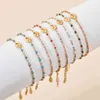 ZMZY 7PCS/Set Mixed Bohemian Stainless Steel Boho Bracelet Women Turkish Evil Eye Summer Beach Jewelry Pulseras Mujer Mi