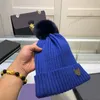 Cappello da gatto con cappello di lana a maglia spessa semplice tappeti cranio a colori solidi eleganti berretti caldi morbidi