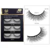 Mais novo espesso Natural Mink Falso Eyelashes Extensões Soft Vivid Reusável Made 3 Pares Falso Cílios Conjunto de Olhos Composição Acessório Completo Tira Lash