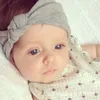 Accessoires de cheveux 0-3 mois né bébé enfants fille garçon mignon nœud papillon coton bandeau bandeau chapeaux Crochet bandeau petits pains