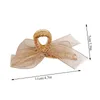 Korea Net Yarn Bow Gentle Rhinestone klämmer Kvinnor Hårtillbehör Hårfångstklipp Hårnål Shark Clips Barrette